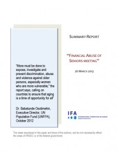 financial abuse of seniors report