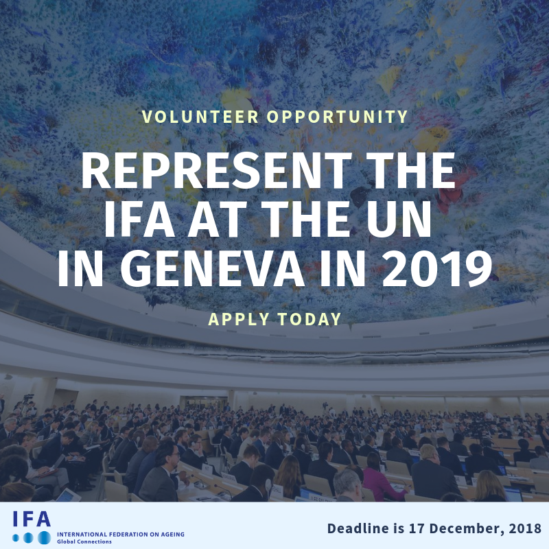 Advocate for the rights of older persons at the United Nations in Geneva