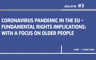 Coronavirus pandemic in the EU – Fundamental rights implications: with a focus on older people