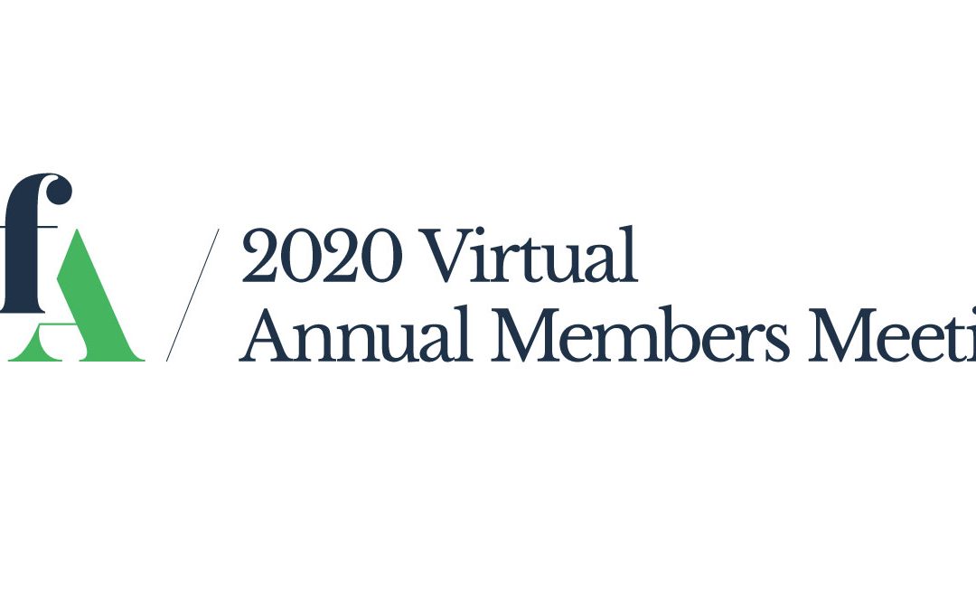 Announcement: 2020 Virtual Annual Members Meeting