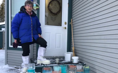 Yukon woman’s ice menorah celebrates light of Hanukkah in the North
