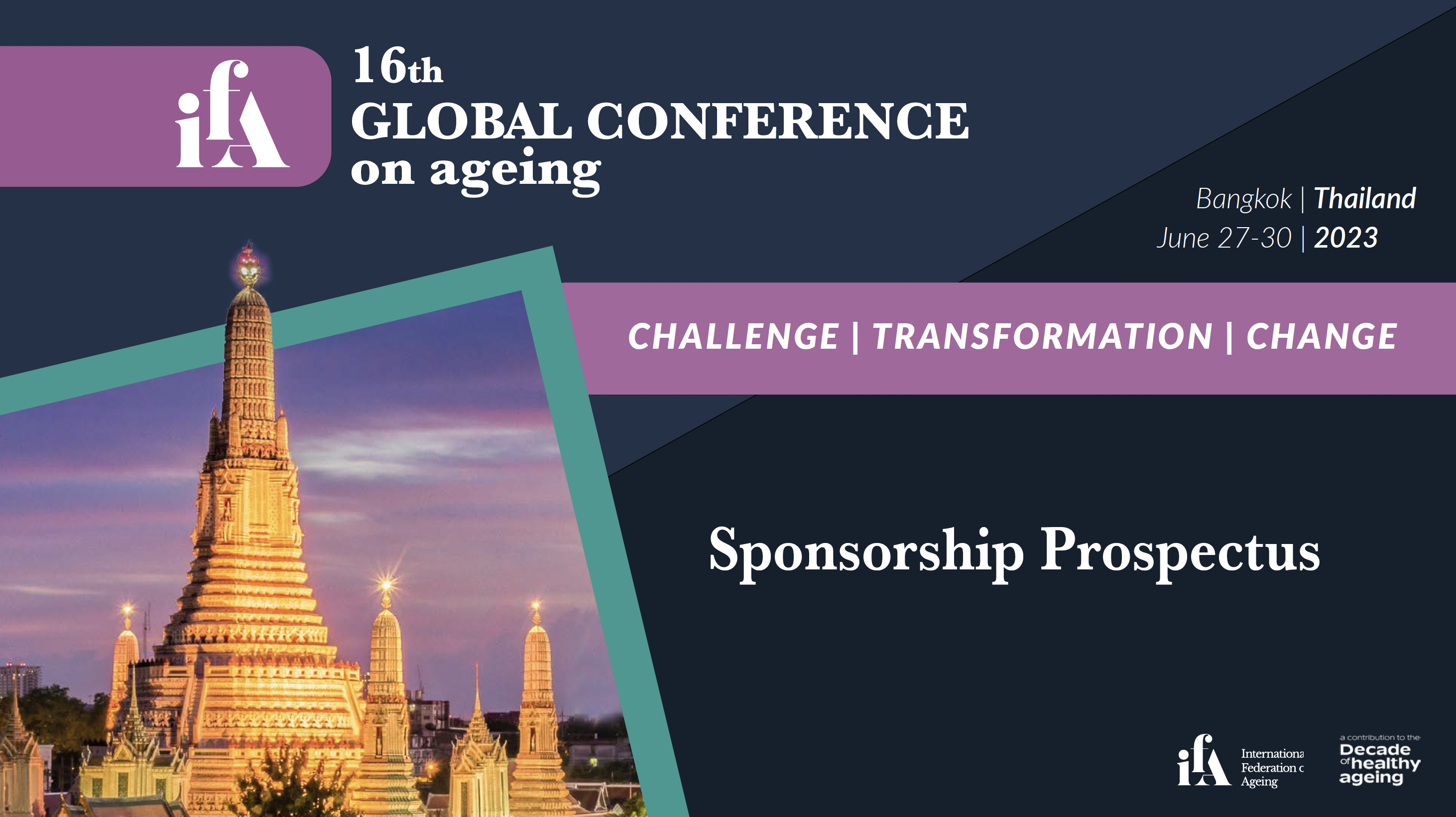IFA 16th Global Conference on Ageing - Sponsorship Prospectus