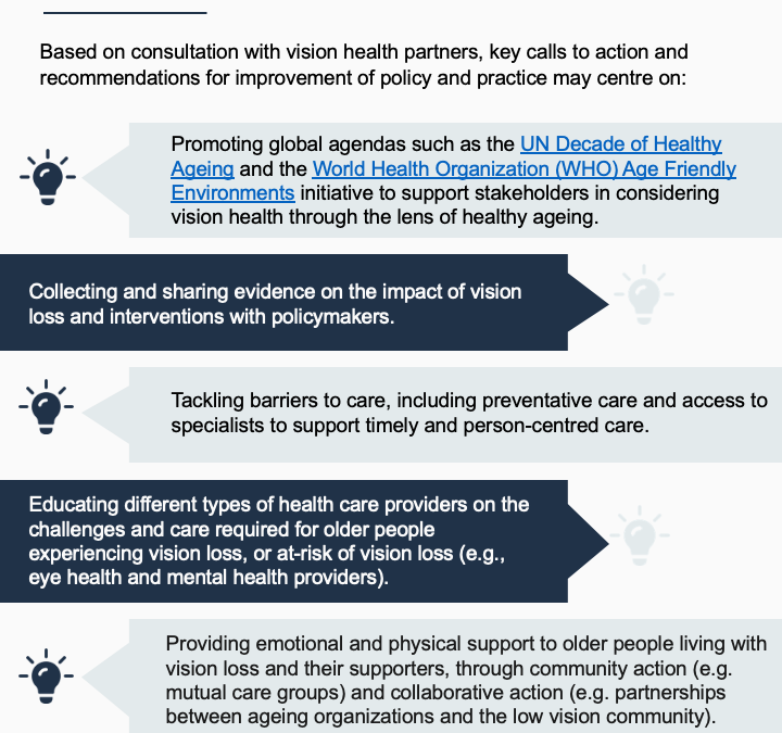 Expansion of Messaging on Vision Health and Ageing